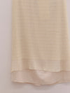 SWAYING 25 Early Autumn Double-layered patchwork skirt SW-SW25PF3B05C1-MB Beige
